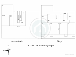 BOHARS : en impasse, superbe propriété avec demeure 5 chambres, terrasse, sous-sol et 2000m² de terrain